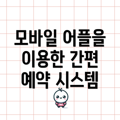 모바일 어플을 이용한 간편 예약 시스템