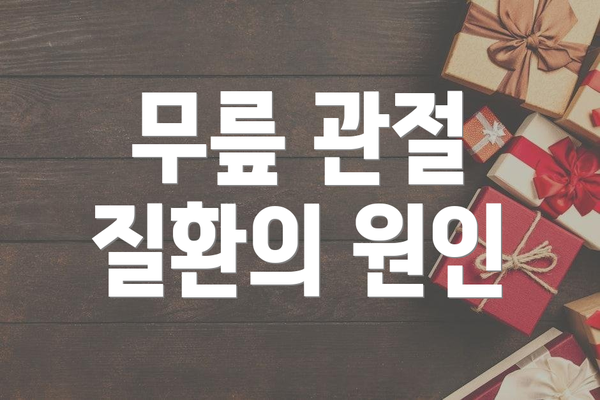 무릎 관절 질환의 원인