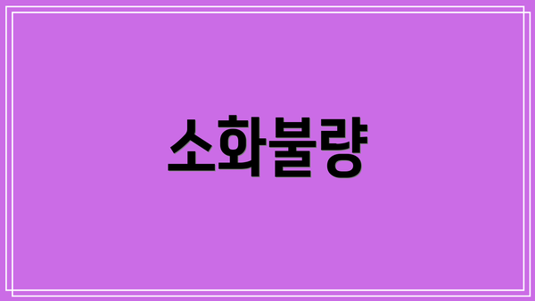 소화불량