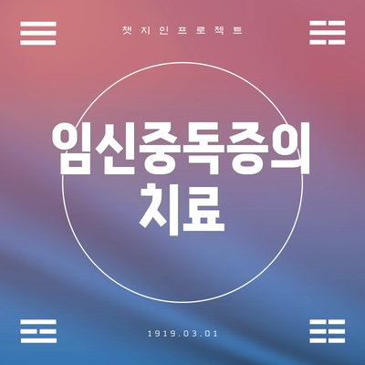 임신중독증의 치료