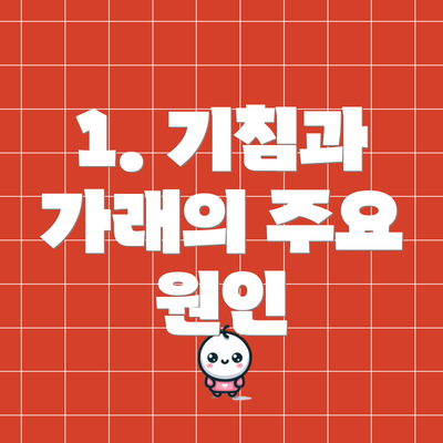 1. 기침과 가래의 주요 원인
