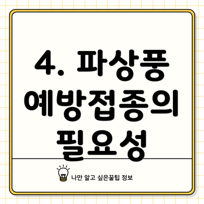 4. 파상풍 예방접종의 필요성