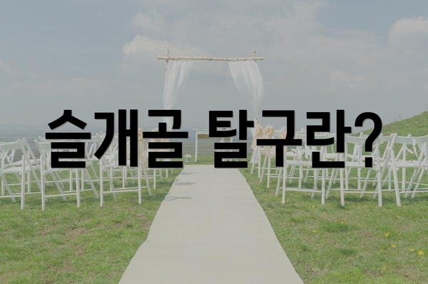슬개골 탈구란?