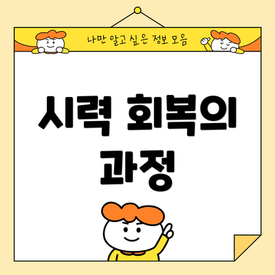 시력 회복의 과정