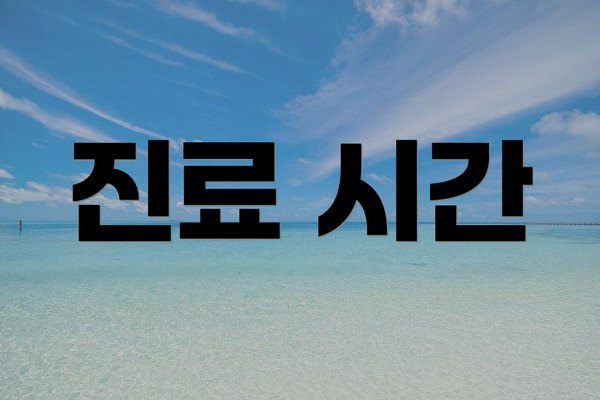 진료 시간